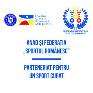 ANAD și Federația „Sportul Românesc” – parteneriat pentru un sport curat